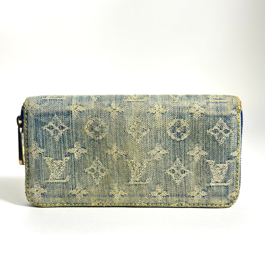 LOUIS VUITTON Monogram Denim Zippy Wallet M95341