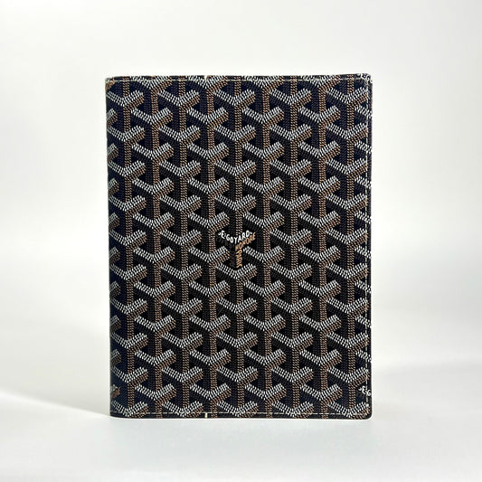 Goyard Castiglione Document Cover PVC Black Brown